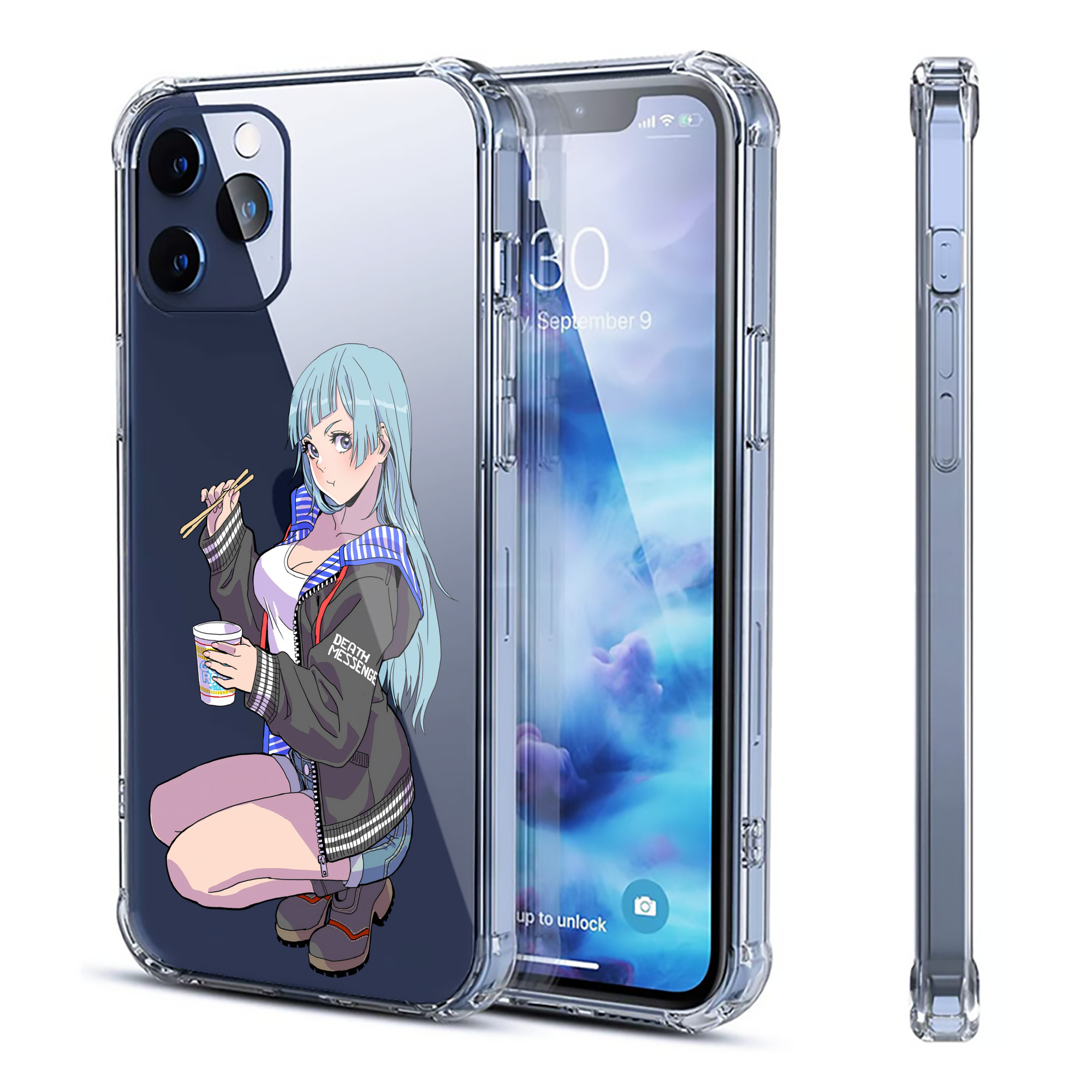 （画像用） 呪術廻戦 Jujutsu Kaisen 【iPhone 12シリーズ対応】透明スマホケース（クリアソフトケース）